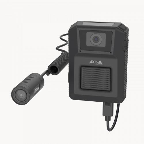 AXIS TW1200 Body Worn Bullet Sensor con telecamera dall'angolo sinistro