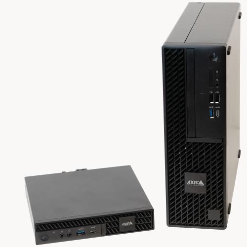 AXIS S93 Series Group image, AXIS S9301 Workstation and AXIS S9302 Workstation positioned together.
